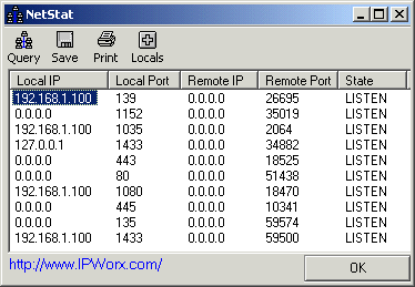 IP_NetStat Screenshot